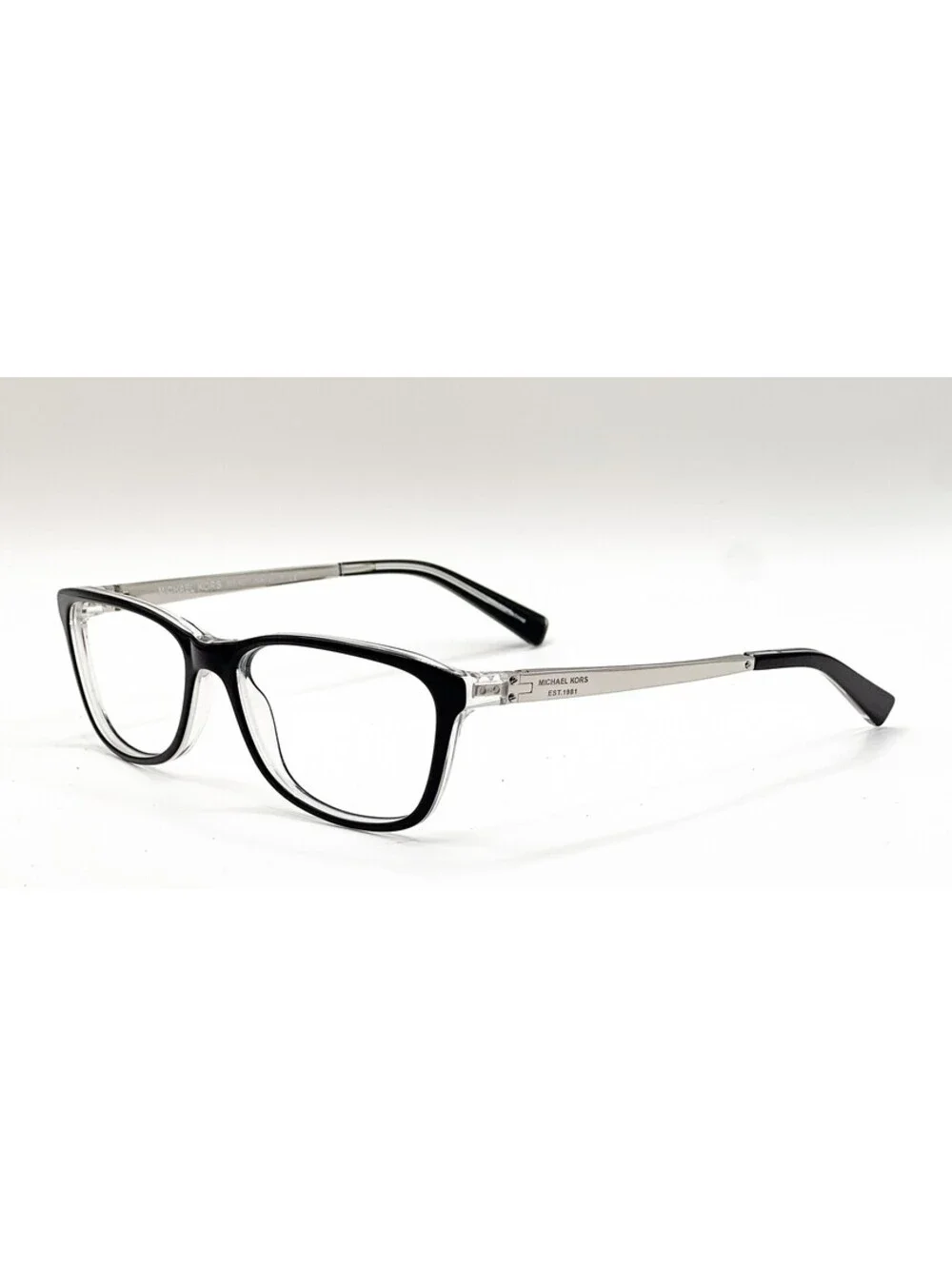 Michael Kors MK 4017 3033 Black/Silver Rectangle Authentic Eyeglass Frames 55-16